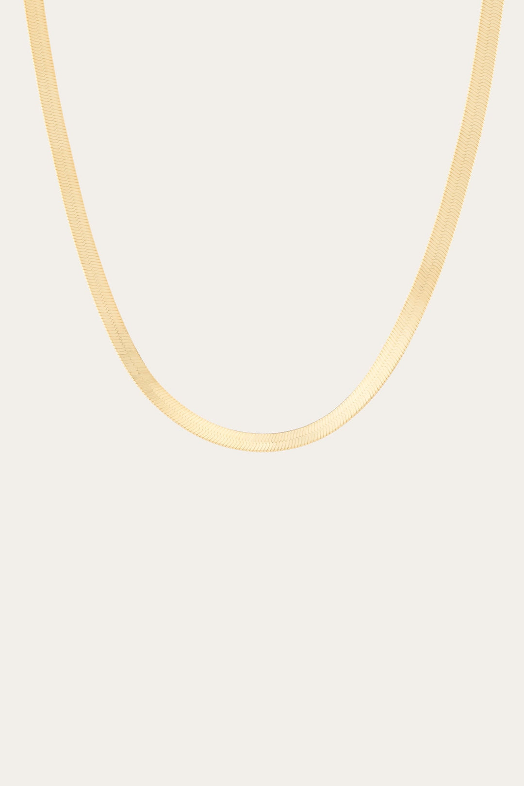Frye Women’s Bold Herringbone Necklace | Aurate x The Frye Company Yellow Vermeil