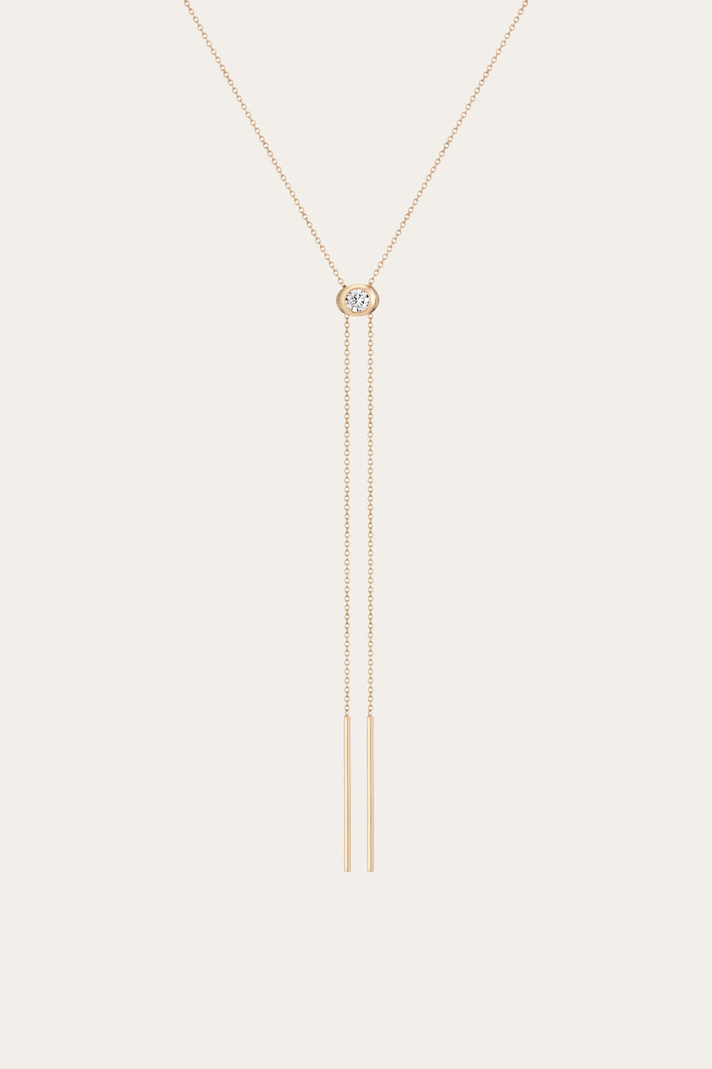 Frye Women’s Lab Grown Diamond Bolo Necklace | Aurate x The Frye Company 14k Yellow Gold