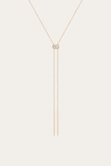 Frye Women’s Lab Grown Diamond Bolo Necklace | Aurate x The Frye Company 14k Yellow Gold