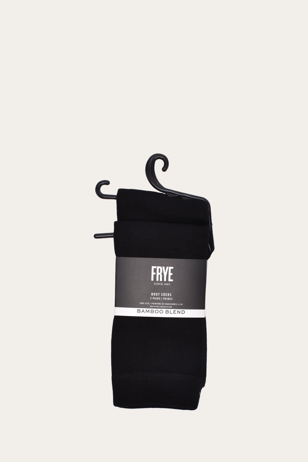 Frye Women’s Black Bamboo Boot Socks 2 Pack Black