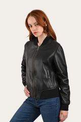 Frye Black Bolton Bomber Jacket Black