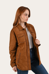 Frye Light Brown Avett Overshirt Jacket Light Brown