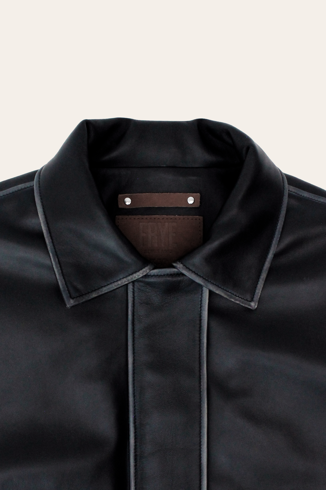 Frye Black Harper Oversized Bomber Black