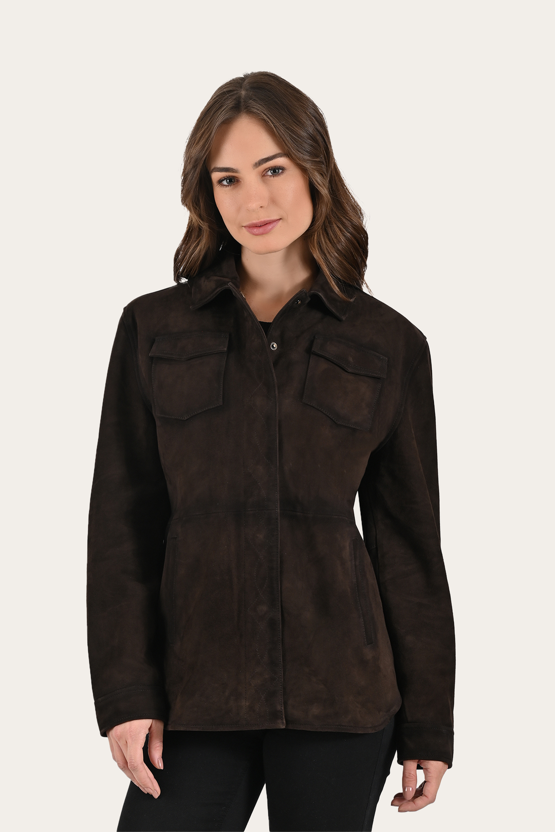 Frye Dark Brown Avett Overshirt Jacket Dark Brown
