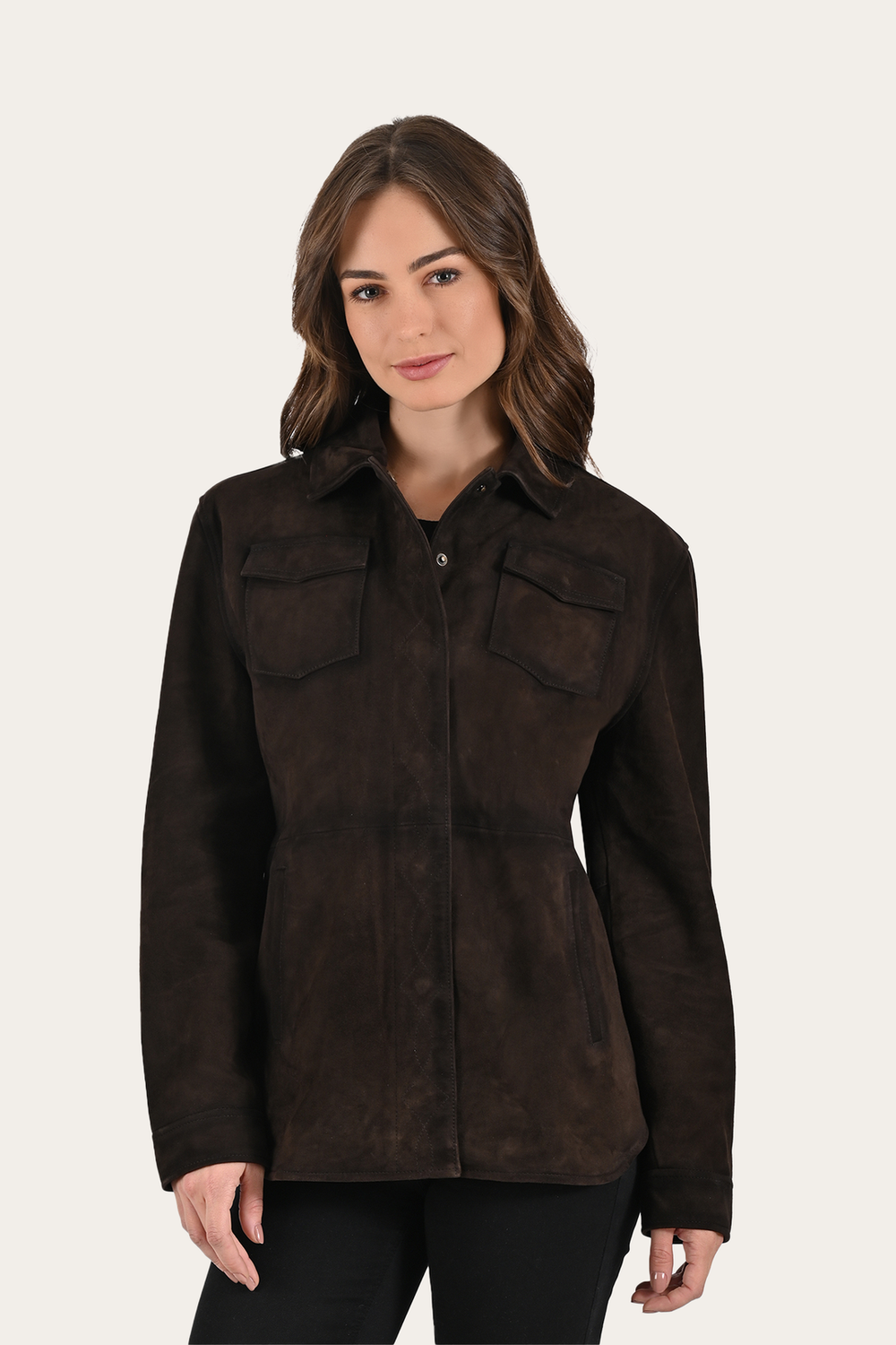 Frye Dark Brown Avett Overshirt Jacket Dark Brown