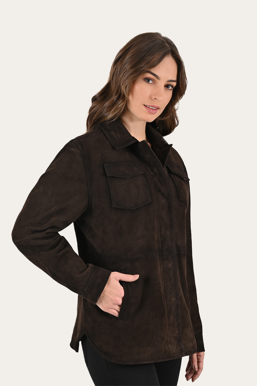 Frye Dark Brown Avett Overshirt Jacket Dark Brown
