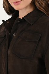 Frye Dark Brown Avett Overshirt Jacket Dark Brown
