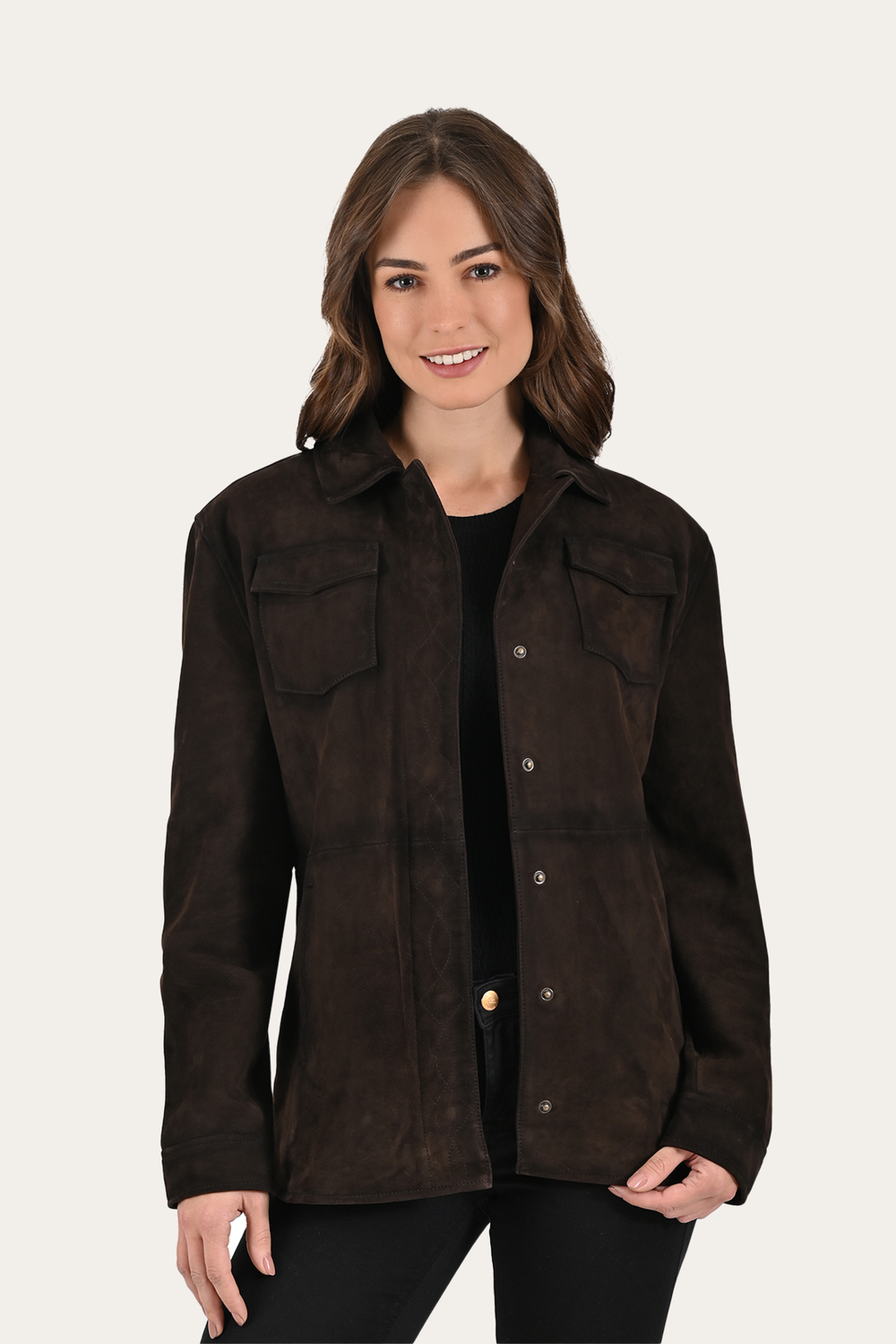 Frye Dark Brown Avett Overshirt Jacket Dark Brown