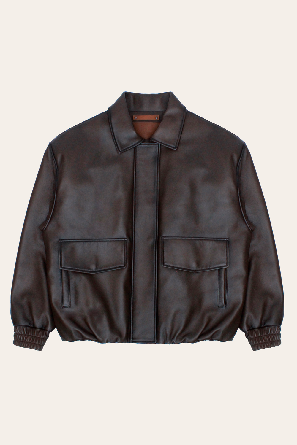 Frye Tobacco Harper Oversized Bomber Tobacco