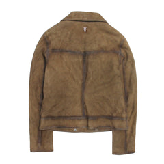 Frye Women’s Dark Taupe Oakley Vintage Suede Biker Jacket Dark taupe