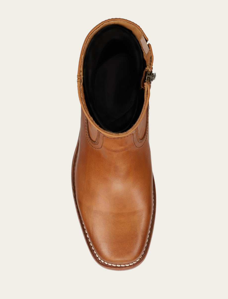 Frye Men's Saddle Campus Inside Zip Boot Saddle