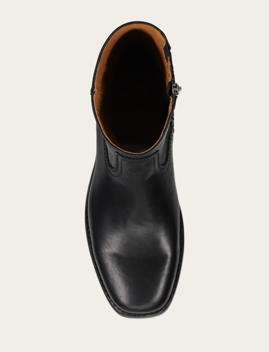 Frye Men's Black Campus Inside Zip Boot Black
