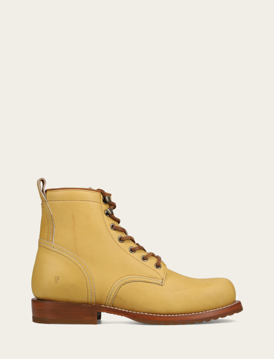 Frye Men's Banana Hudson Workboot Plain Toe Boot Banana