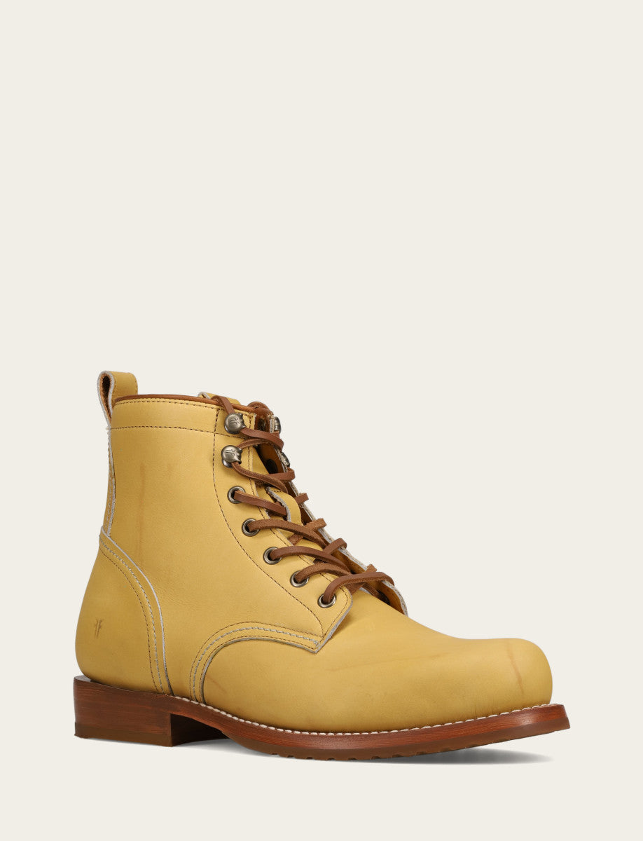 Frye Men's Banana Hudson Workboot Plain Toe Boot Banana