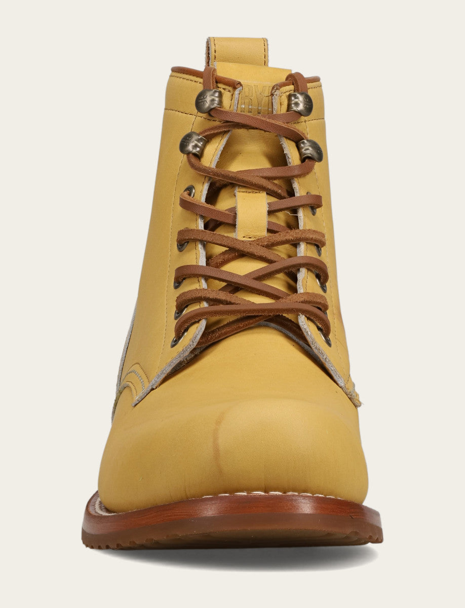 Frye Men's Banana Hudson Workboot Plain Toe Boot Banana