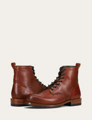 Frye Men's Whiskey Hudson Workboot Plain Toe Boot Whiskey