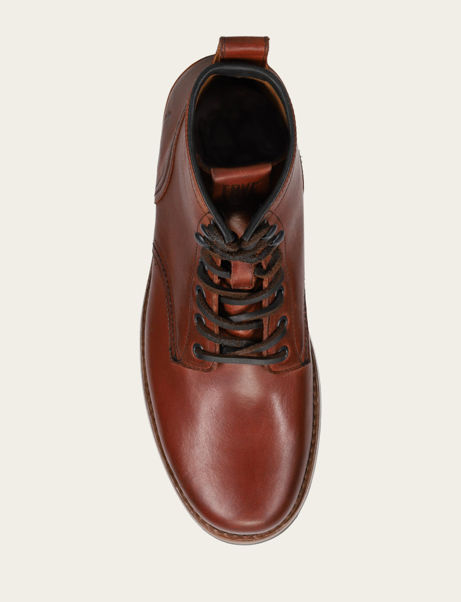 Frye Men's Whiskey Hudson Workboot Plain Toe Boot Whiskey