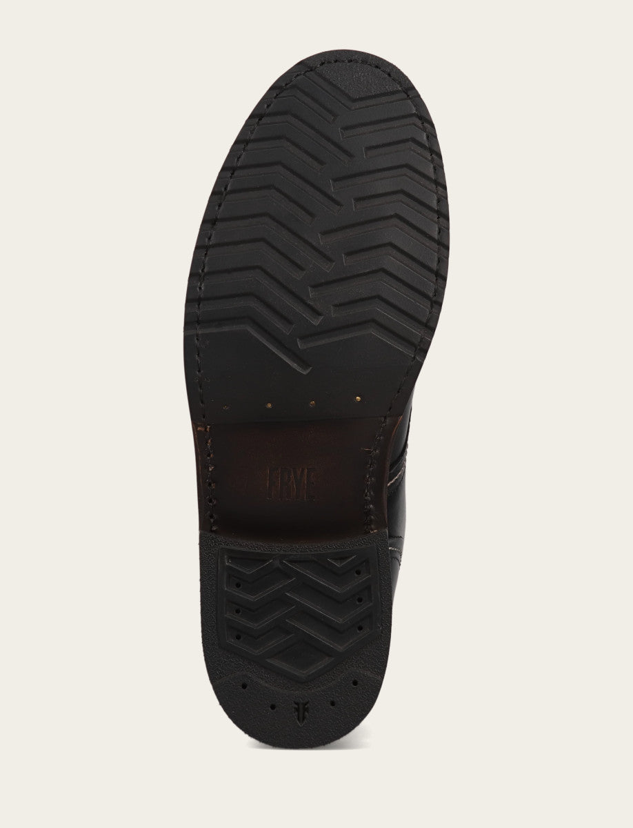 Frye Men's Black Hudson Workboot Plain Toe Black