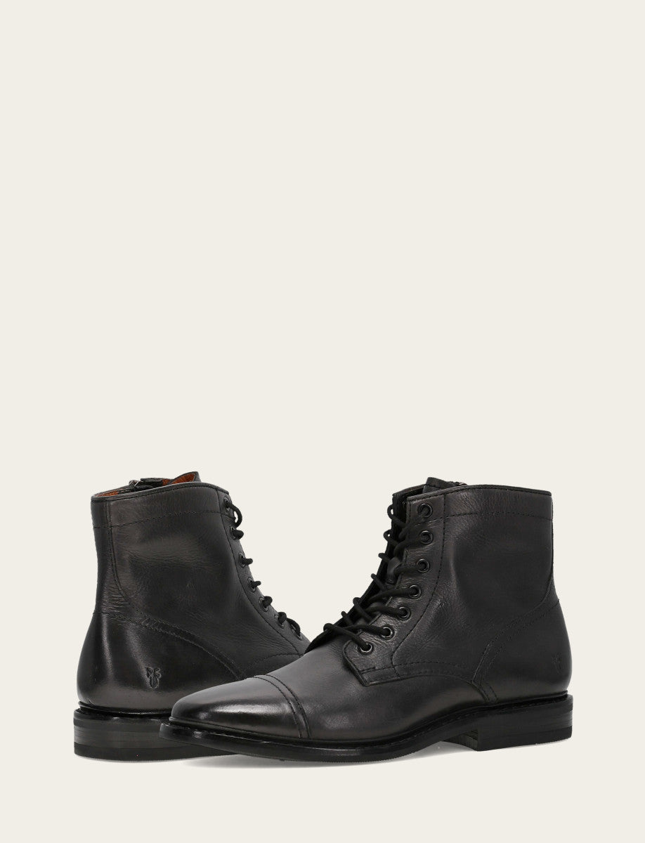 Frye Men's Black Paul Mid Lace Boot Black