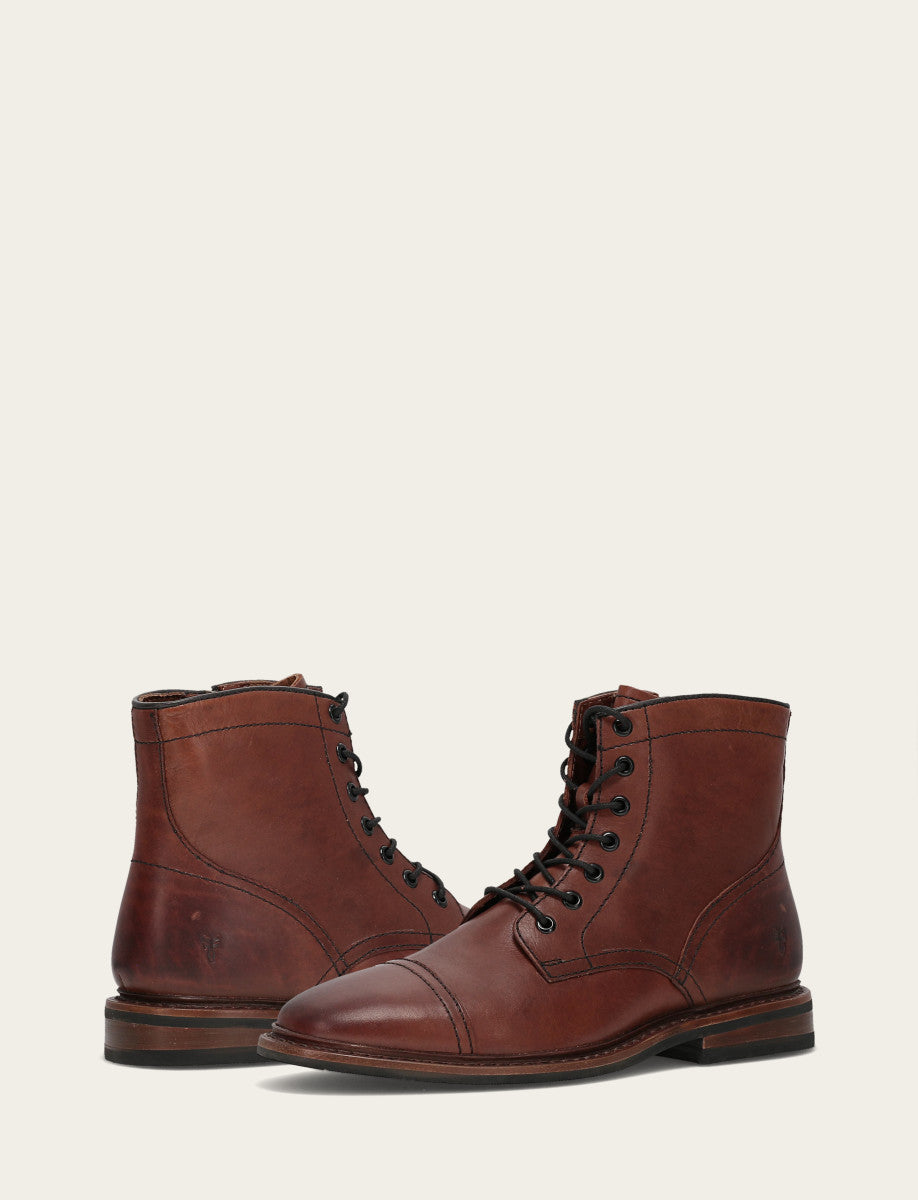 Frye Men's Brown Paul Mid Lace Boot Brown