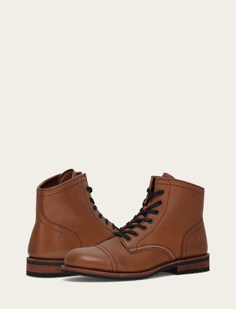 Frye Men's Saddle Landon Midlace Boot Saddle