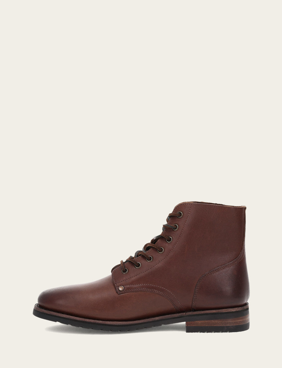 Frye Men's Cognac Barrett Lace Up Boots Cognac