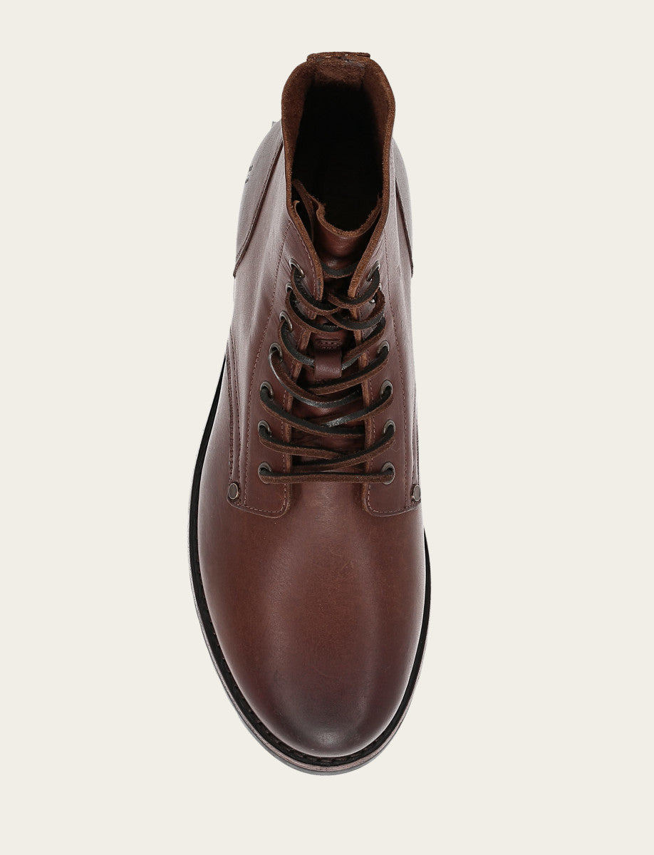 Frye Men's Cognac Barrett Lace Up Boots Cognac
