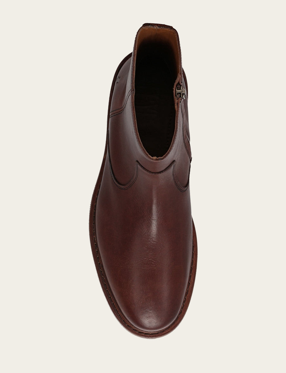 Frye Men's Brown Paul Inside Zip Boot Brown