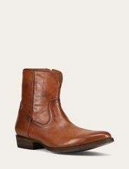 Frye Men's Cognac Austin Inside Zip Boots Cognac