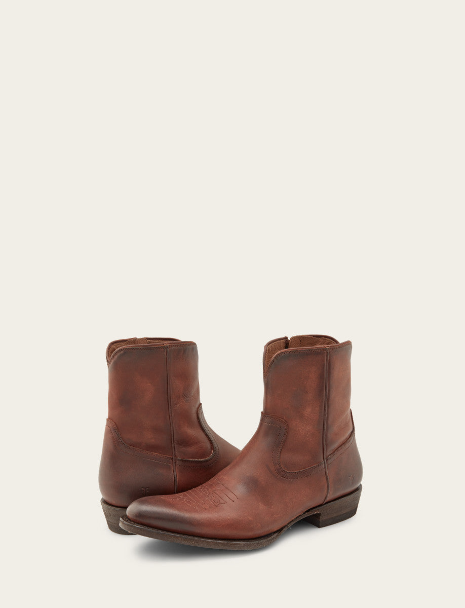 Frye Men's Cognac Austin Inside Zip Boots Cognac