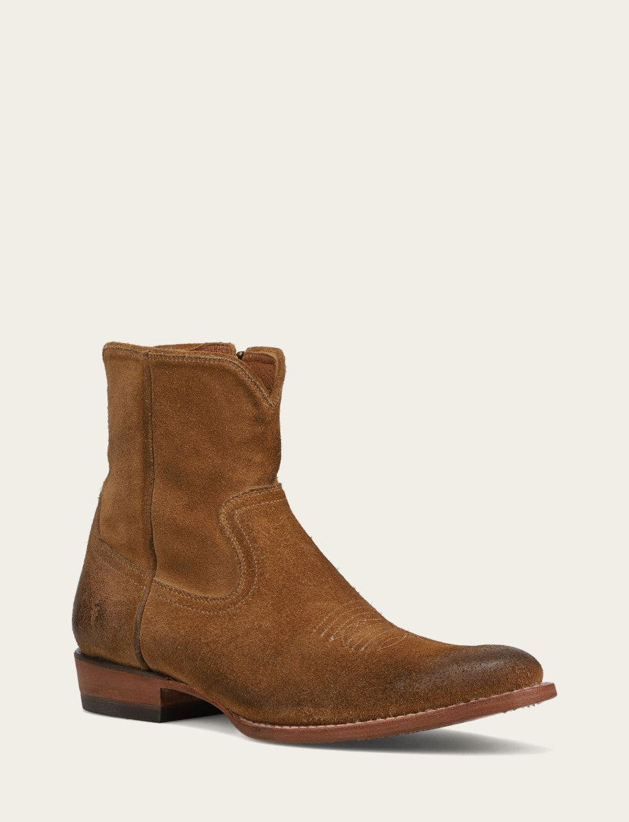 Frye Men's Dark Ash Austin Inside Zip Boots Dark Ash