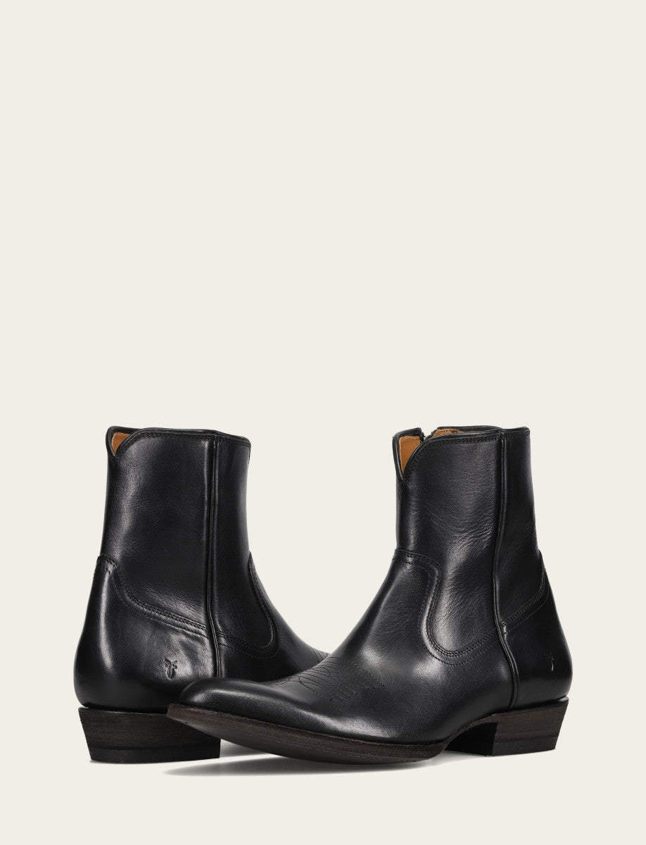 Frye Austin Inside Zip Boot Black