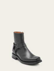 Frye Men's Black Conway Harness Moto Boot Black