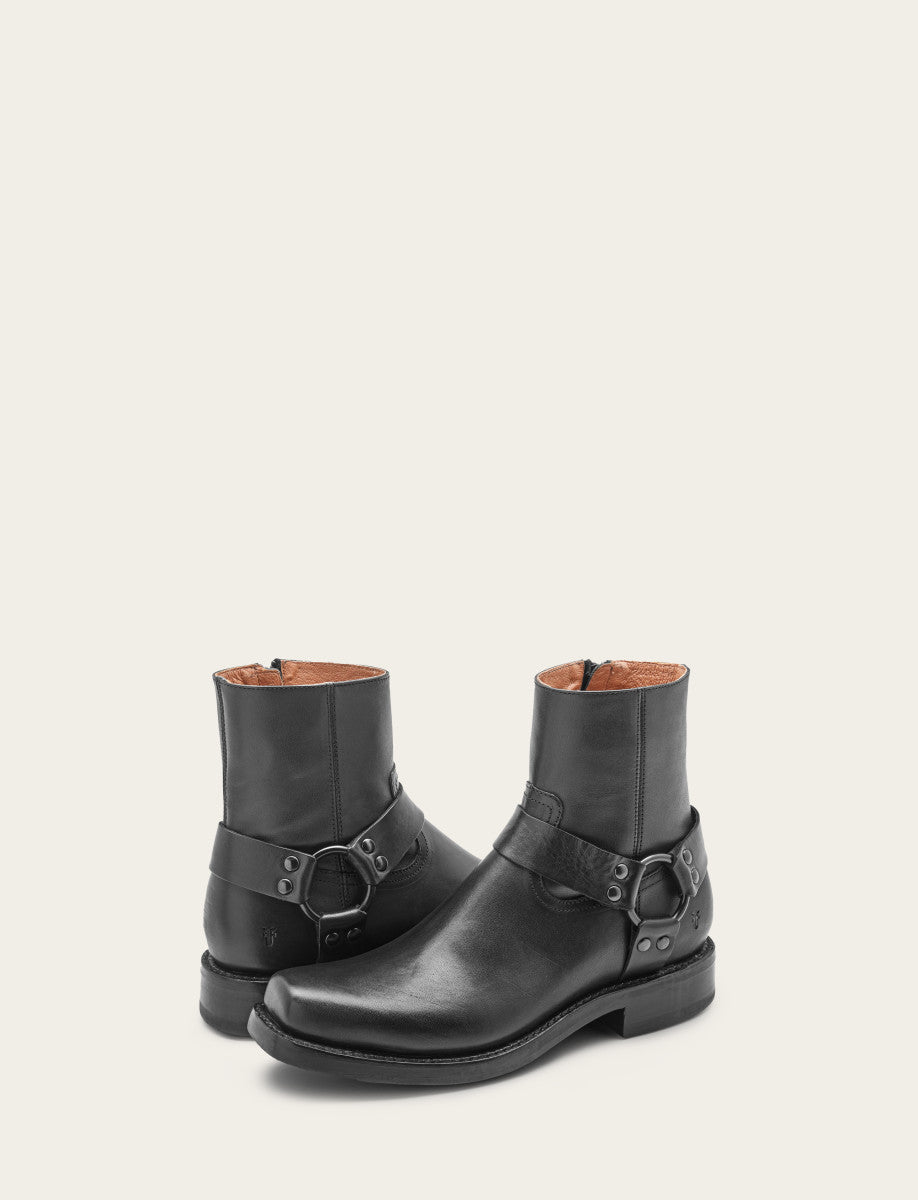 Frye Men's Black Conway Harness Moto Boot Black