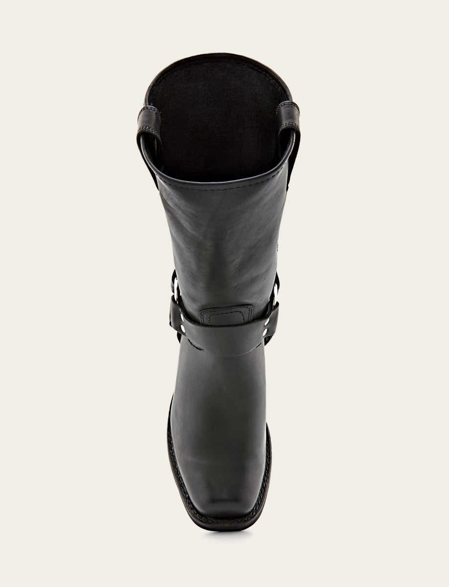 Frye Men's Black Harness 12R Mens Boots Black