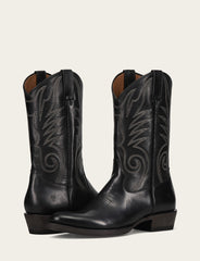Frye Men's Black Grady Vintage Stitch Western Boots Black