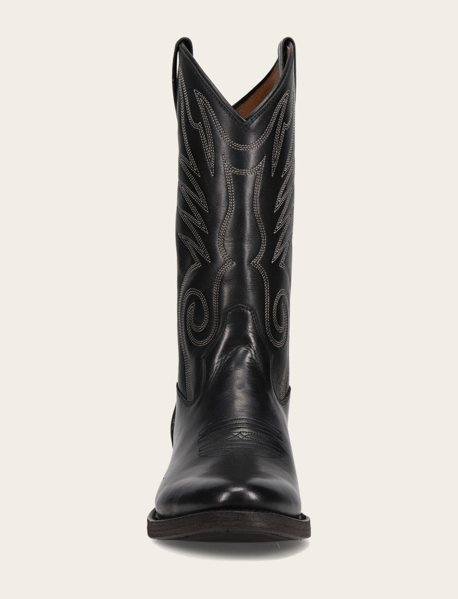 Frye Men's Black Grady Vintage Stitch Western Boots Black