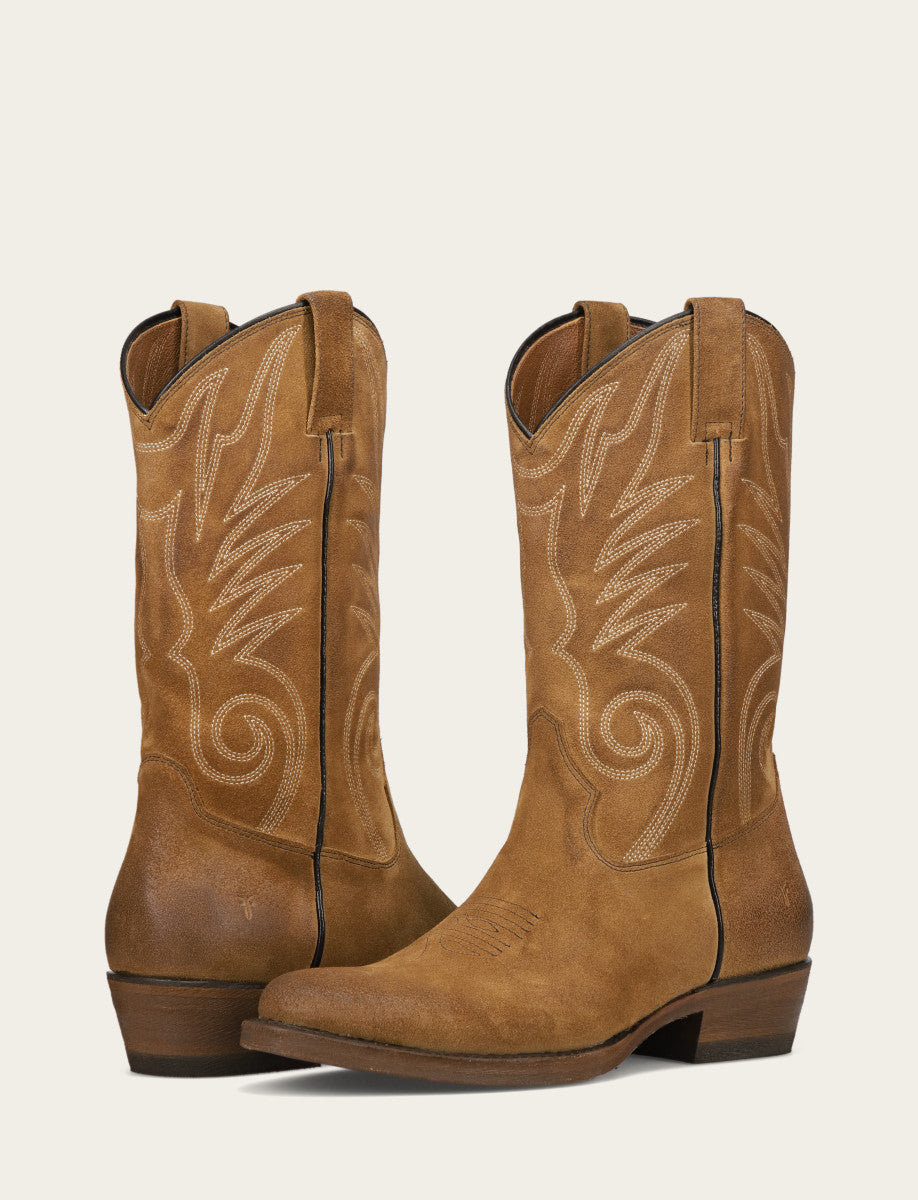 Frye Men's Mushroom Grady Vintage Stitch Western Boots Mushroom