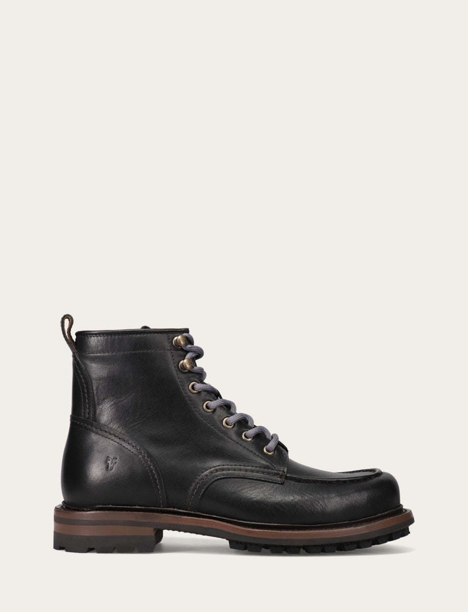 Frye Men's Black Hudson Workboot Lug Black