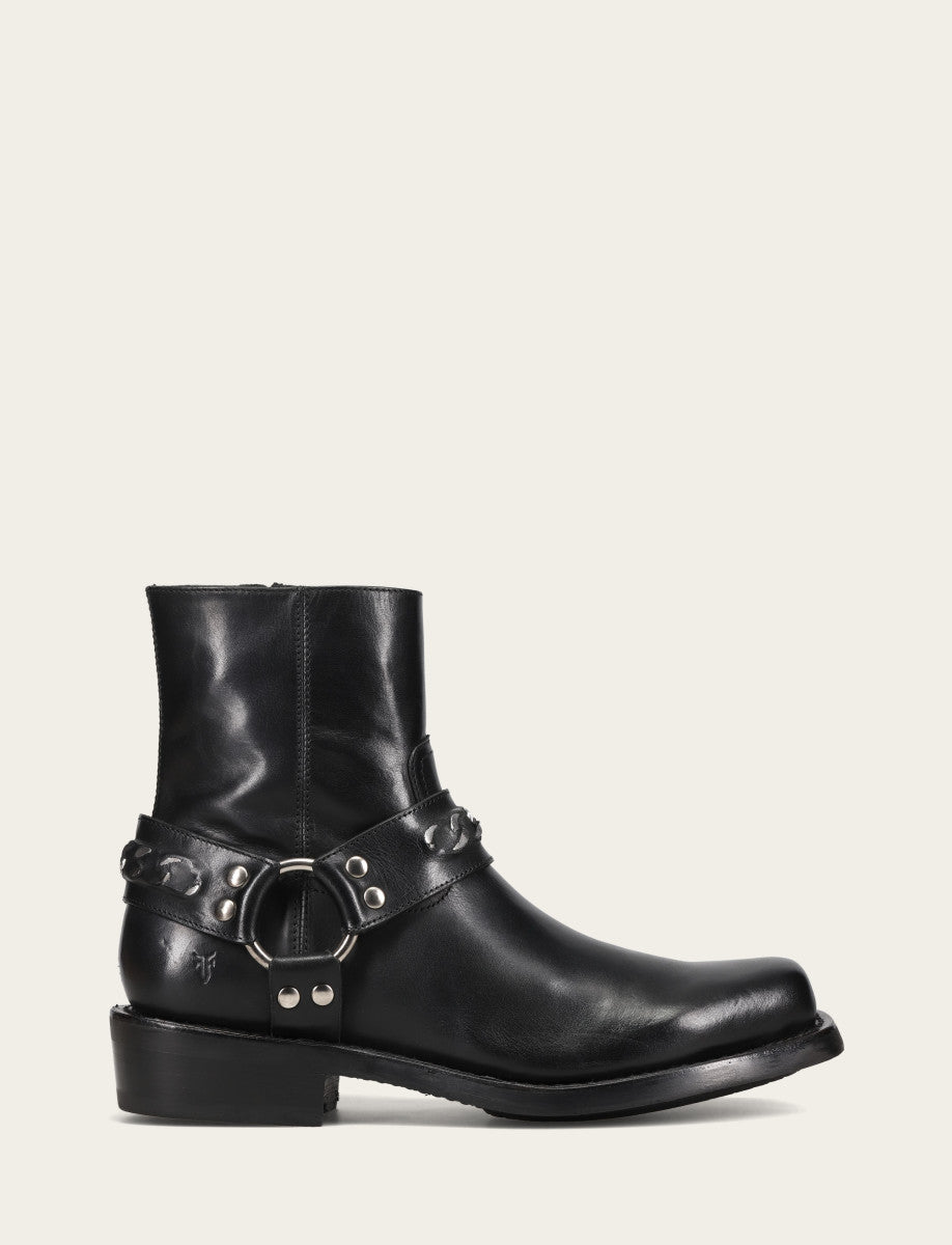 Frye Men's Black Conway Chain Harness Boot Black