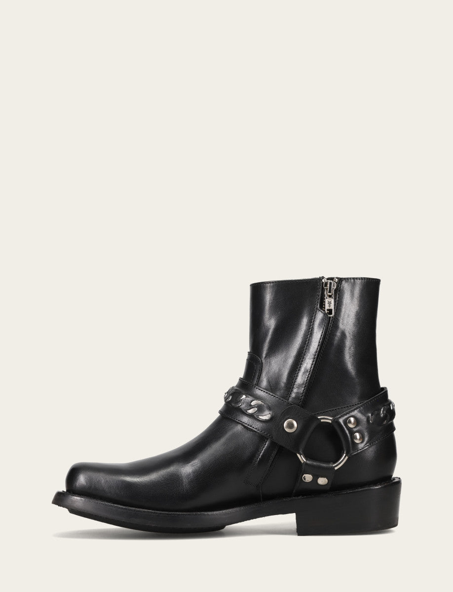 Frye Men's Black Conway Chain Harness Boot Black