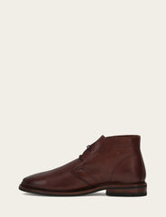 Frye Men’s Brown Oiled Leather Paul Chukka Boots Brown
