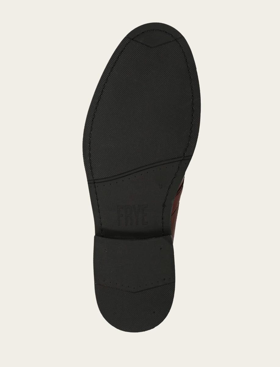 Frye Men’s Brown Oiled Leather Paul Chukka Boots Brown