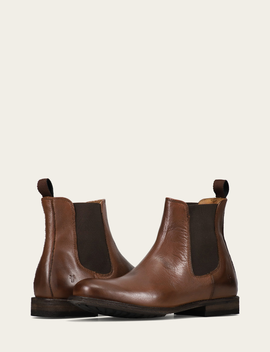 Frye Men's Cognac Tyler Flex Chelsea Boots Cognac
