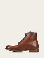 Frye Men's Cognac Tyler Flex Lace Up Boots Cognac