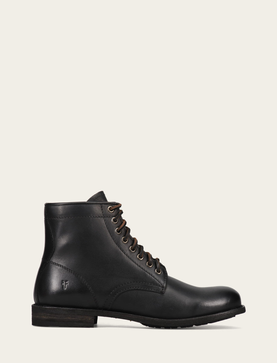 Frye Men's Black Tyler Flex Lace Up Boots Black