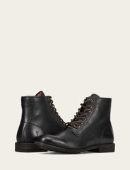 Frye Men's Black Tyler Flex Lace Up Boots Black