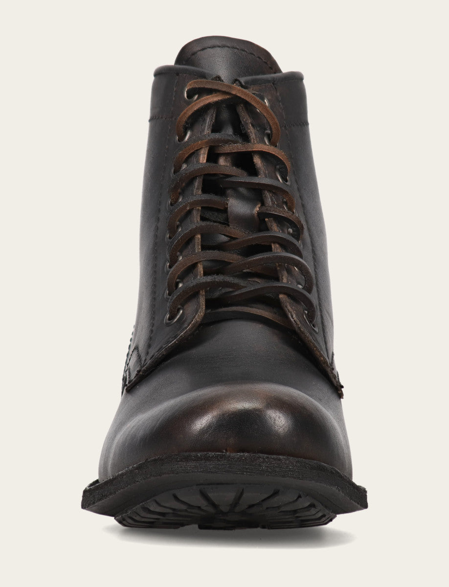 Frye Men's Antiqued Black Tyler Flex Lace Up Boots Antiqued Black