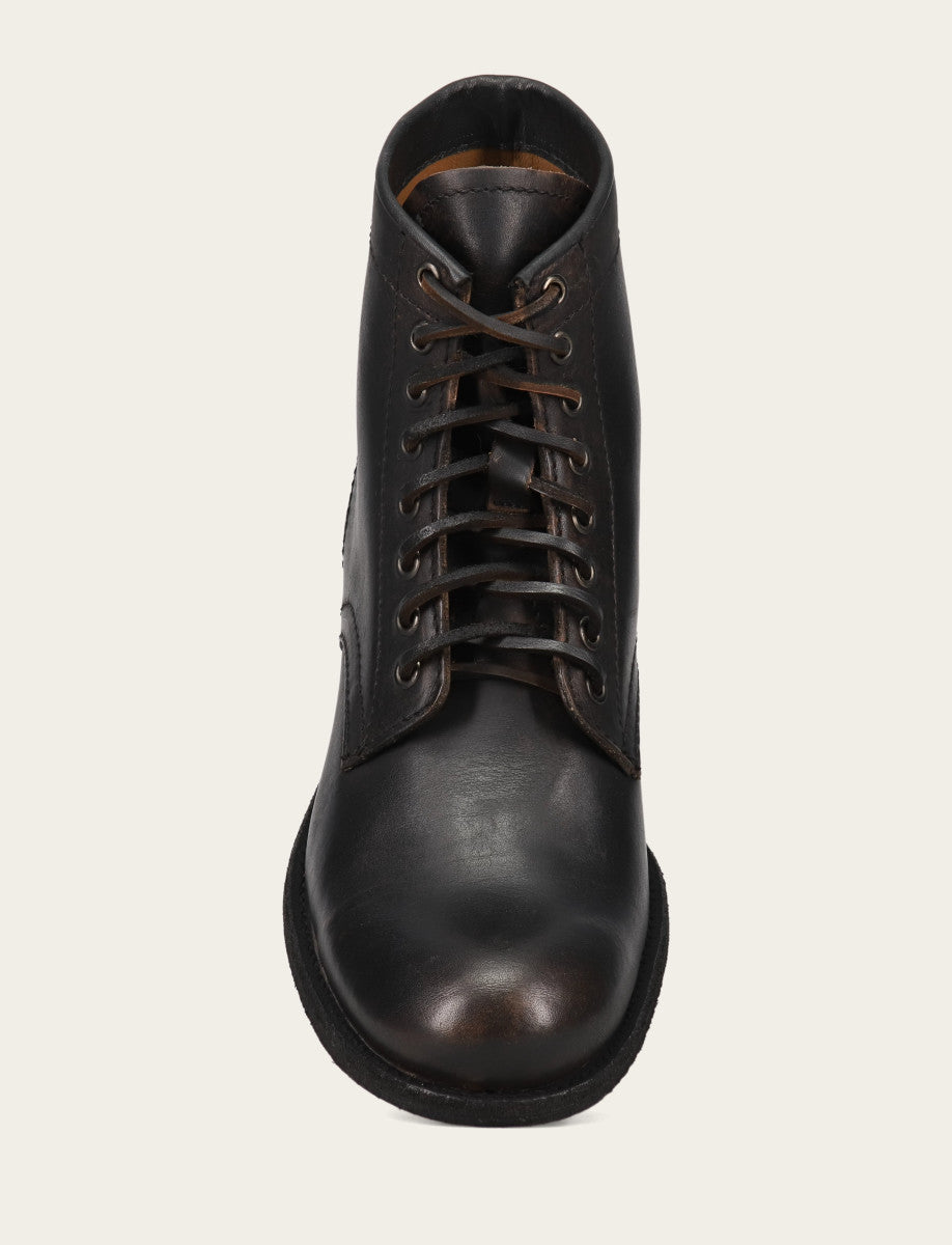 Frye Men's Antiqued Black Tyler Flex Lace Up Boots Antiqued Black