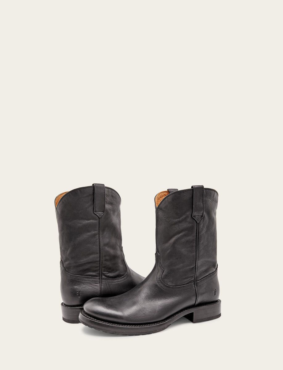 Frye Men's Black Duke Roper Boots Black